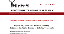 Desktop Screenshot of pogotowiezamkowe.waw.pl