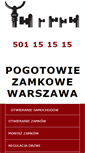 Mobile Screenshot of pogotowiezamkowe.waw.pl