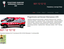 Tablet Screenshot of pogotowiezamkowe.com.pl
